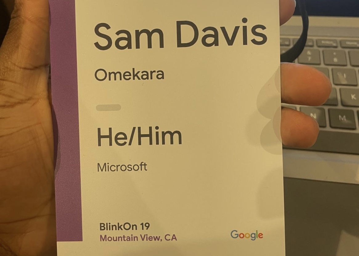 Badge from BlinkOn 20 conference